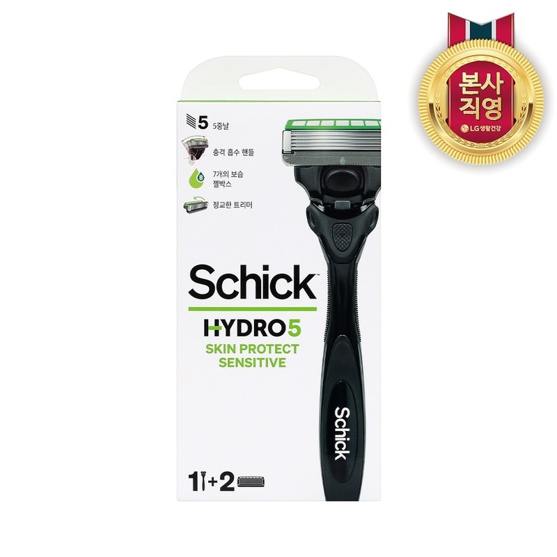 SCHICK Hydro 5-blade skin protector with 4 blades / 쉬크
