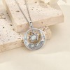 ONEFINITY Turtle Necklace S925 Sterling Silver Opal Turtle Pendant Necklace