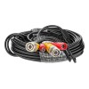 Cable Siames 20 Metros Para Camaras Seguridad Cctv Bnc Video