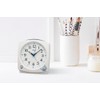 Seiko Clock NR455W Alarm Clock Analog Melody White Pearl PYXIS