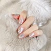 BIBII Nails Handmade Nail Tip Seal, Plain, Short, 3D Claws,