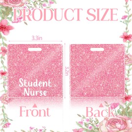 SEEVOR Student Nurse Badge Buddy Nurse Name Badge Horizontal Badge Identification Tags for Student Nurse (Student Nurse)