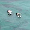 Pi Infinity Symbol Earring Dainty Greek Alphabet Letter Stud Earring