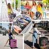 hswosnas Luggage Cover Approved Cute Travel Suitcase Protector Pink Magic
