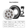 XtraGlow Dual Revolution 2" Round 9LEDs Amber Clearance Side Marker