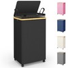 efluky 100L Laundry Basket with Wheels and Lid, Rolling Laundry