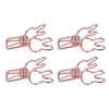 100Pcs Bunny Binder Clips Hollow Out Cute Strong Clamping Durable