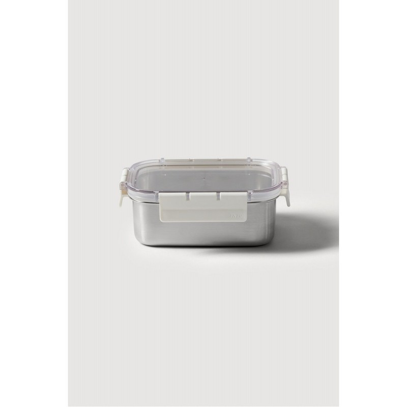 JAJU [JAJU] Stainless Modular Airtight Container 800ml White