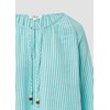 s.Oliver Raglan Sleeve Ruffle Muslin Blouse, turquoise