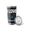 I Love Cybersecurity Enthusiast Digital Protection Stainless Steel Insulated Tumbler