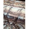 Divastyletextiles BROWN TAN LEOPARD PRINT CHIFFON ZEBRA FABRIC BY THE