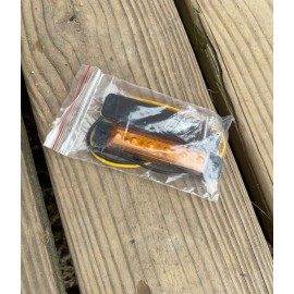 BBT Orange Bright 12 Volt Waterproof Amber LED Light RV / Marker Light. With Bolts