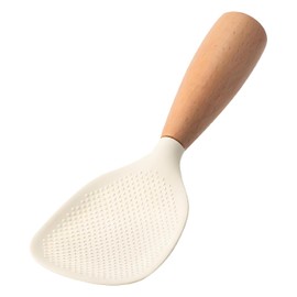 Silicone Rice Spoon, White Standing Rice Paddle, Heat Resistant Rice Scooper, Kitchen Serving Utensil
