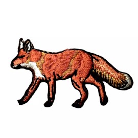 Unbranded Fox iron on patch applique  2 X 1 inch
