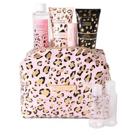 VOTUM- Tahari Spa Gift Set para mujeres, set de spa de vainilla y jazmín, kit de baño para mujeres, set de regalo que incluye loción corporal