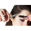 Professional Eyebrow Scissors Set Extra Sharp with Comb Travel Case,