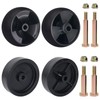 CheeMuii 4 Pack Mower Deck Gauge Wheels Kit 2 Pcs