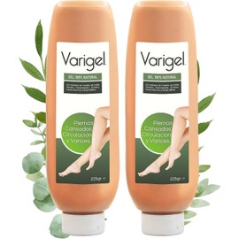 Varigel 225gr 2 Pack Gel Corporal Refrescante con Extractos Botánicos para Cuidado Diario de Piernas, Textura Ligera,