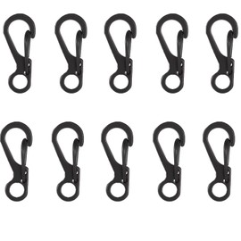 10Pcs Carabiner Clip Small Metal Snap Carabiner Clips 1 Inch Mini Carabiner Clip Keyring Clip Karabiner for for Outdoor Backpack Travel Camping Hiking Key Chain Dog Fishing