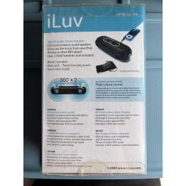 iLuv Pink Breaking Sound Barriers Portable Stereo Speaker iSP100 NEW jAura