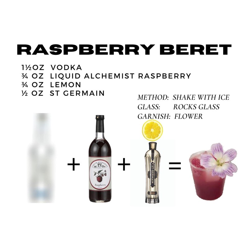 Liquid Alchemist, Raspberry Syrup, (12 oz)
