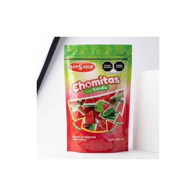 Gomitas San Sabor Chomitas de Grenetina Sabor Sandía 1kg