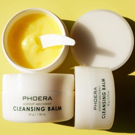 ABRUS - PHOERA Makeup Remover Balm, Face Cleanser for Nourishing Hydrating Fresh Skin, Perfect Glow Recipe Cleansing Balm for Soft Glowing Skin – Cruelty Free (45gm)