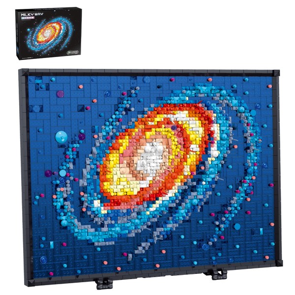 HJPLPXH Milky Way Galaxy Micro Mini Building Block Art Model,