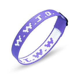 SKYFUN WWJD Bracelets Webbing What Would Jesus Do Bracelet for Men Women Adjustable Christian Woven Wristbands Bulk Religious Jewelry Accessories, 1PC Purple