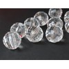 Crystal Plastic Beads, Luxury Acrylic Spacer Beads with Holes, Round,