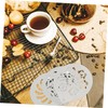 COLLBATH 3pcs Coffee Latte Art Stencils Reusable Molds for Decorating