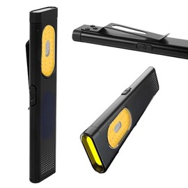 Commercial Lighting Technologies CLT Compact Multi-Mode Pocket LED Flashlight – 675 Lumens, USB-C Rechargeable, IPX4 Water-Resistant, Red/Blue Strobe, Dual-Material Design – Ideal for EDC & Travel