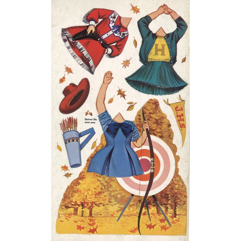 VINTAGE 1960 PAPER DOLLS GOLDEN CUTE LASR REPRODUCTIN~Or