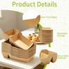 100 Pack Paper Food Serving Trays, 2 Compartment Nacho Boat