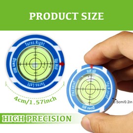 LFCFBH High Precision Metal Golf Ball Markers for Putting Green, Portable Golf Markers for Putting Green (Blue)