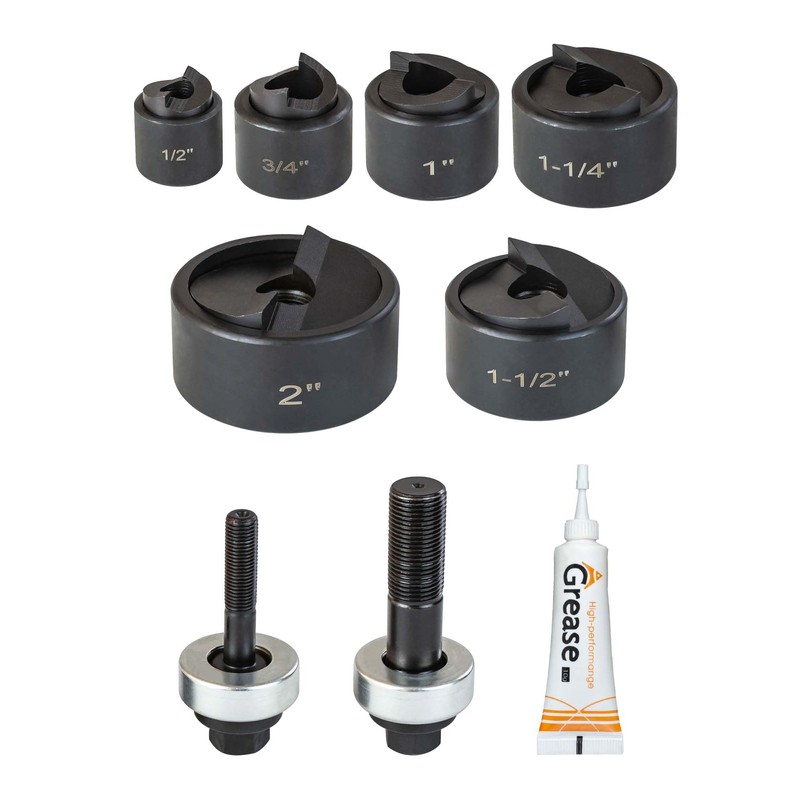 UTZIKO 1/2" Conduit Knockout Punch Unit with Manual Draw Stud