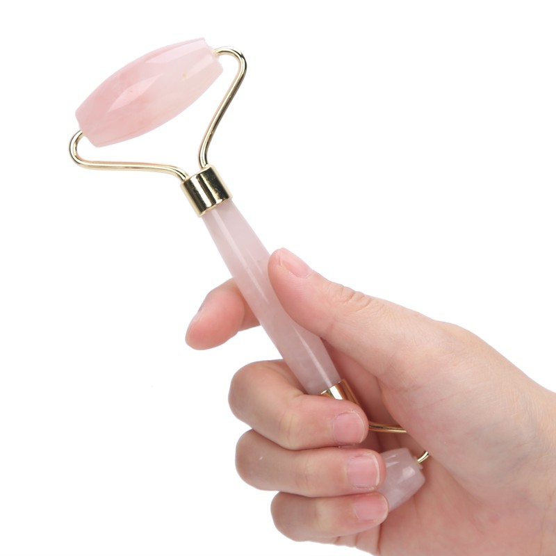 Face Roller Massager Dual Head Natural Roller Massage Tool for