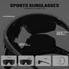 KALIYADI Polarized Sports-Sunglasses Men Running-Sunglasses: Cycling Sun Glasses Women UV400