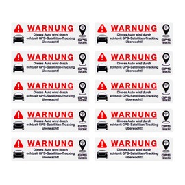 BIKE-label GPS Anti-Theft Sticker Pack of 10 Alarm for Car Vehicle X900274