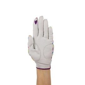 Hand Candy Golf Glove – Premium Cabretta Leather – “19th Hole” – Left Hand Women's Golf Glove with Matching Ball Marker (Small)