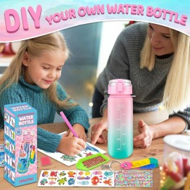 Does Not Apply EDSPORTSHOUSE Decorate Your Own Water Bottle Kits for Girls, Free Shipping!