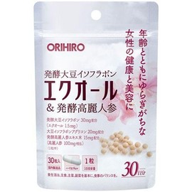ORIHIRO Equol & Fermented Ginseng, 30 Tablets x 3 Sets