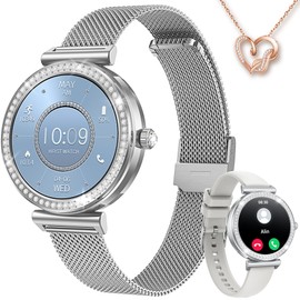 Smart Watch Women Smartwatch Sport: 1.27'' Fitness Watch Bluetooth Call with Heart Rate Blood Pressure SpO2 Sleep Monitor 110+ Sports Modes IP68 Waterproof Step Counter Fitness Tracker for Android iOS