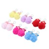 12 Pcs Sleeping Baby Pendant Key Ring Plush Fluffy Cute