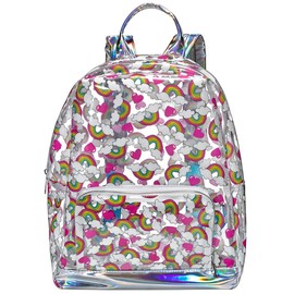 Rainbow & Hearts Transparent Backpack