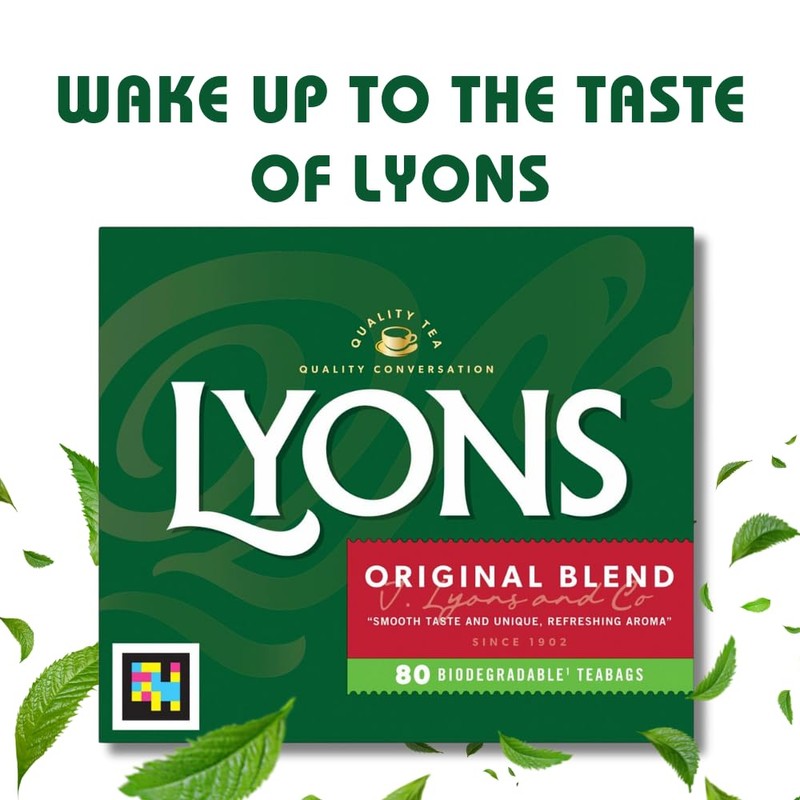 Lyons Original Blend Irish Tea Bags Smooth Taste and Unique