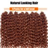 ENBEAUTIFUL 18 Inch 8 Packs Curly Crochet Hair Beach Curl