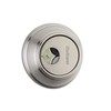Kwikset 816 Key Control Deadbolt Lock, Round Satin Nickel Exterior