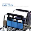 Wheelchair Bag with Pockets Reflective Strips Armrest Side Bag for