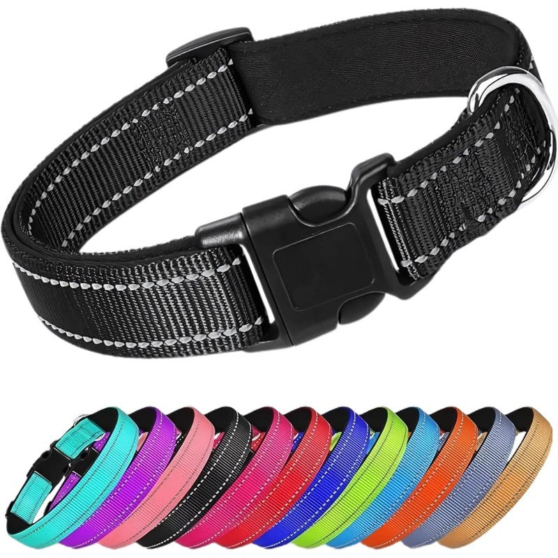 Collar Reflejante para Perro y Gato, Diseño Cómodo, Resistente. Ideal